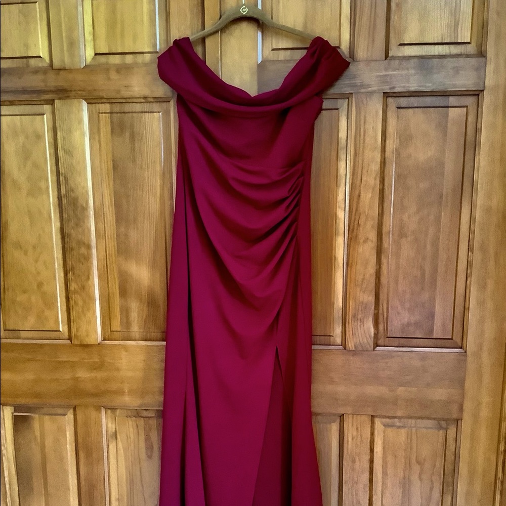 Off the shoulder evening gown. Size 10